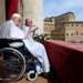 Pope Francis at his final Easter Sunday appearance at the Vatican