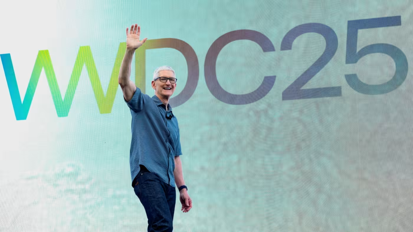 Chief executive Tim Cook at Apple’s annual Worldwide Developers Conference