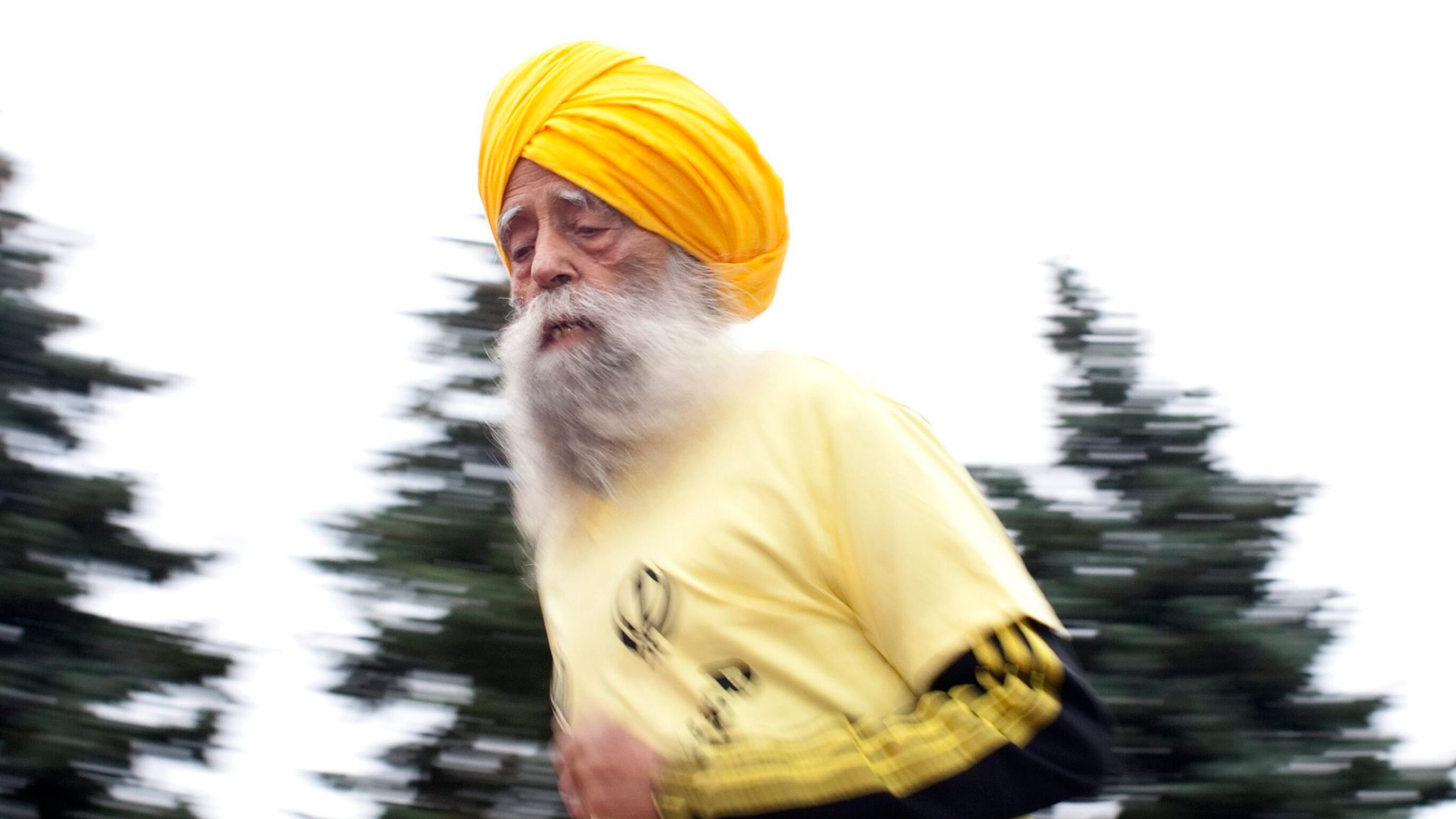Singh setting a world record for the fastest centenarian in an 800m race in 2011.